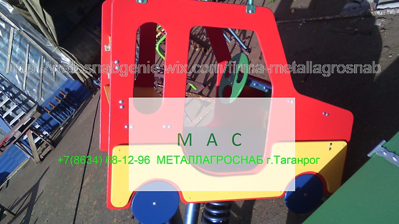 Детская качалка на пружинах машинка