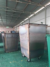 Контейнер 0,85 м3 для мусора ТБО и ТКО сталь 2 мм, габаритные размеры контейнера 1250х900х700 мм, на колесах диаметром Ф 160 мм, готов к покраске стандартно в зеленый цвет, по желанию покупателя в синий, желтый, оранжевый