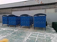 Остановочные павильоны на нашем складе готовой продукции
