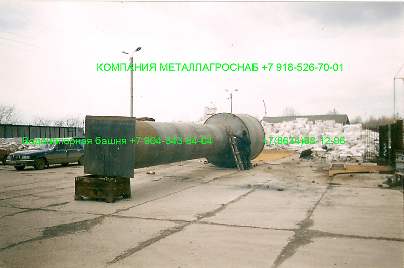 Водонапорная башня объёмом 15 м3, 25 м3, 35 м3, 50 м3, 160 м3, производственный процесс и монтажно - сварочные работы по водонапорной башни.